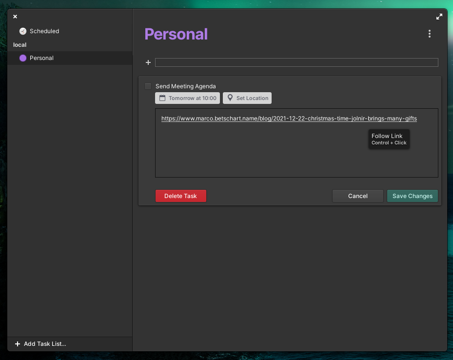 Granite.HyperTextView in Tasks
