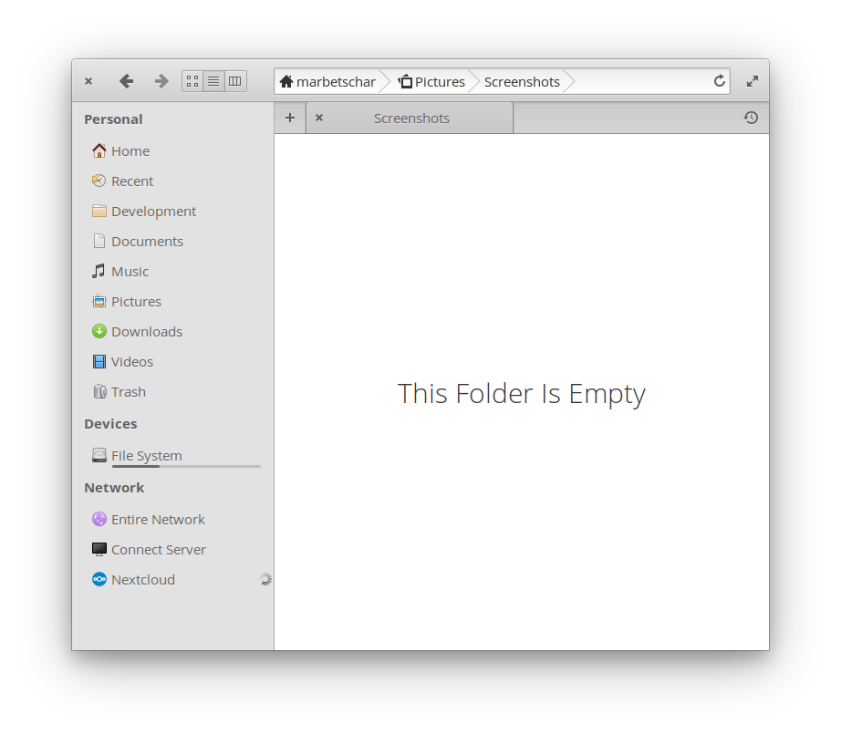 elementary Files Nextcloud integration