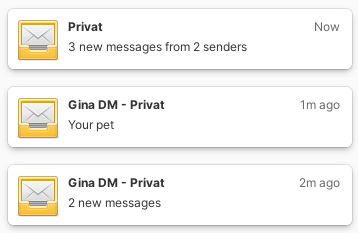 Mail now notifies you about new messages
